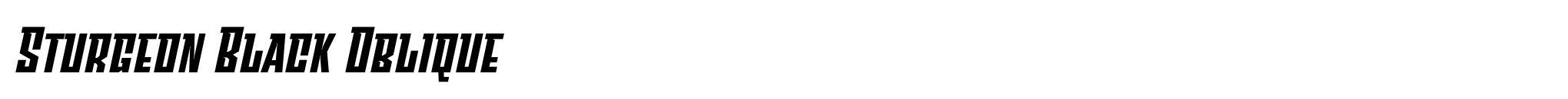 Sturgeon Black Oblique image